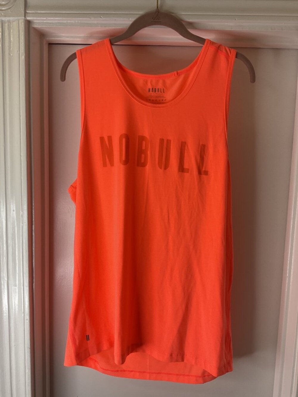 NOBULL Tank Top Men's Size Large Orange Athleticwear